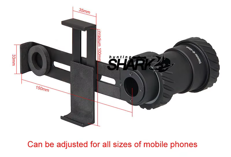 Accessoires de chasse, support de lunette de visée noir pour téléphone, pour la chasse et le tir, accessoire de chasse HS33-0202