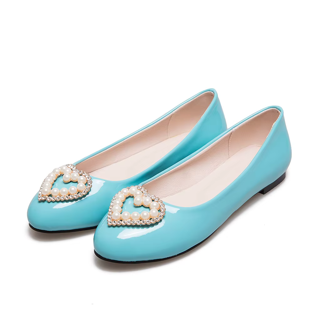 Chaussures plates rondes peu profondes pour femmes
