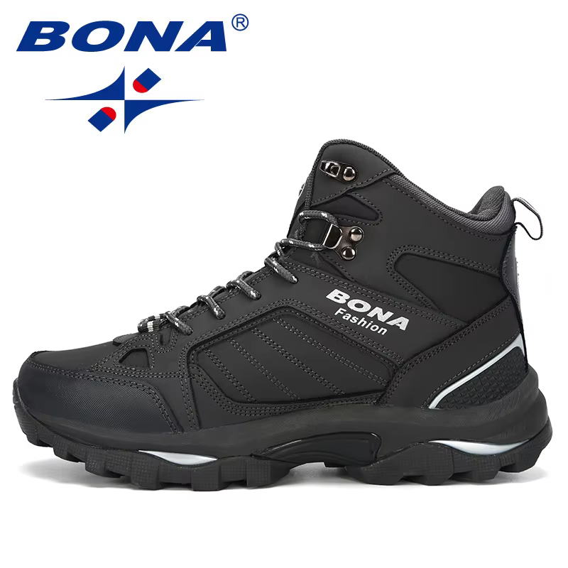 BONA hommes bottes anti-dérapant chaussures en cuir