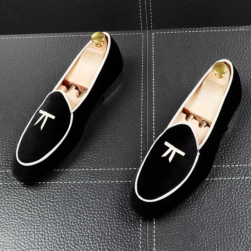 Panda En Peluche Mode Hommes Suede Chaussures En Cuir Mâle Robe De Mariage Classique Business Party De Bureau Mocassins