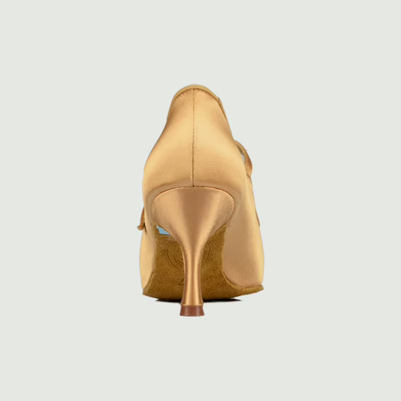 Baskets adultes chaussures de danse marque moderne carré BD137 fête salle de bal chaussure latine femmes Satin diamants base souple en peau de vache chaude