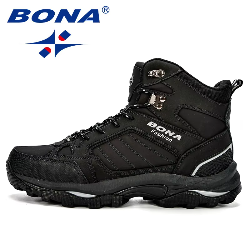 BONA hommes bottes anti-dérapant chaussures en cuir