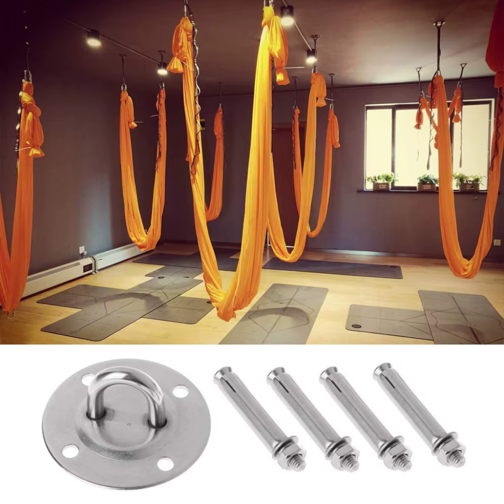 Crochets d'ancrage muraux pour hamac de Yoga, chaîne marguerite, Kit de suspension robuste pour Yoga aérien, plafond, balançoire
