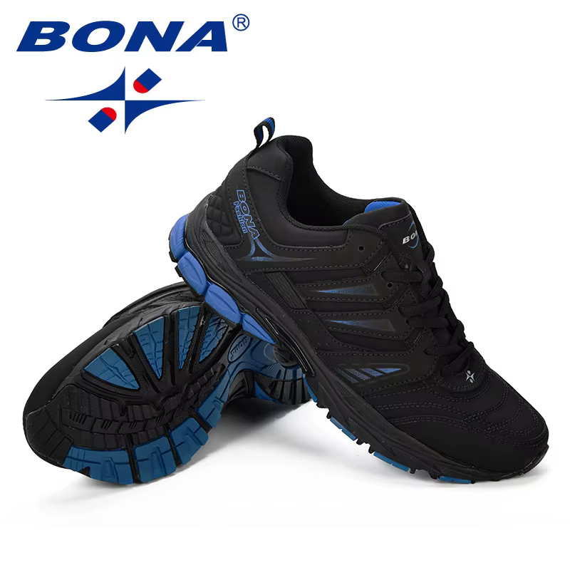 BONA nouveau Design Style hommes chaussures respirant populaire