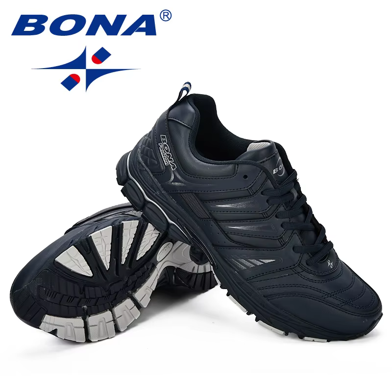 BONA nouveau Design Style hommes chaussures respirant populaire