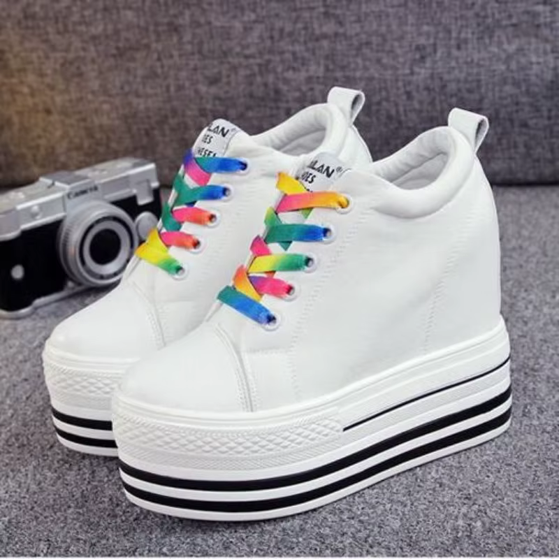 Nouvelles Chaussures Décontractées Femme 2026 à Talon Compensé de 12 cm