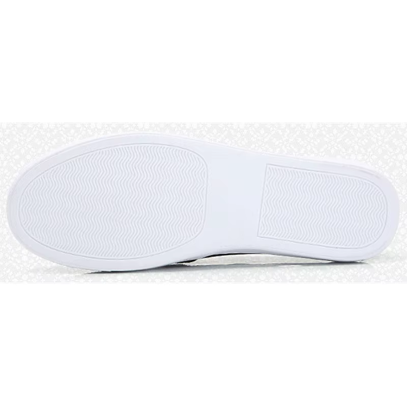 WOIZGIC Femmes Dames Femme Gril Cuir group Blanc Chaussures Plates Platforn Sneakers Slip On Soft Fellow Canized