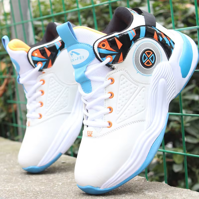 Chaussures de basket-ball respirantes coordonnantes pour hommes