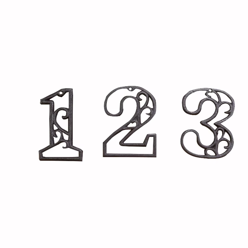 Numéro de maison en fonte industrielle, numéros de porte de Style américain, numéro personnalisé pour maison, Restaurant, mur de salon