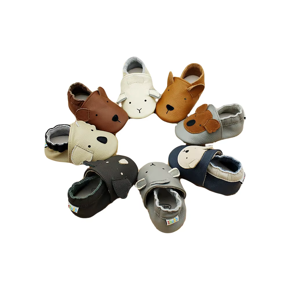 Chaussures décontractées en cuir pour bébé