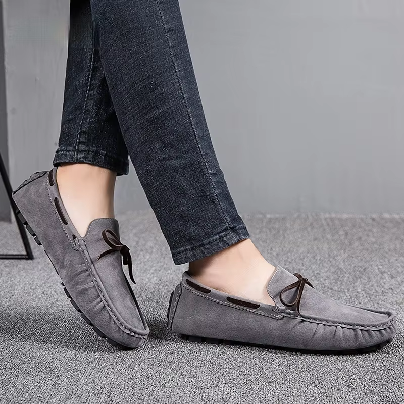 2025 hommes mocassin gris marron noir mocassins