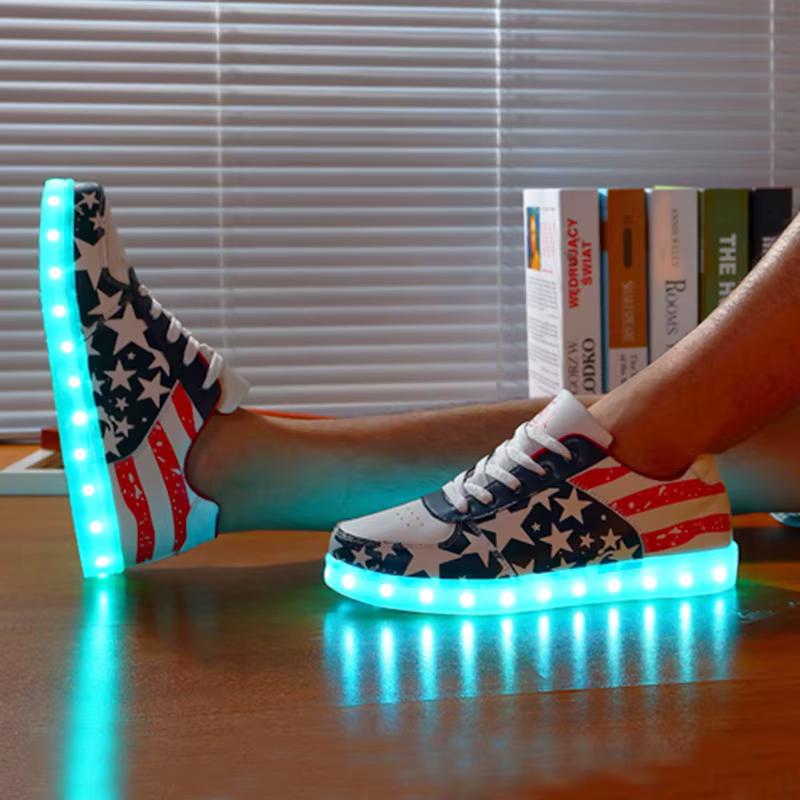 Chaussures lumineuses Led pour hommes