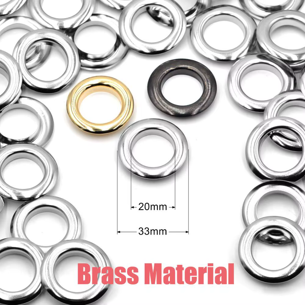 10 ensembles 20mm argent or noir laiton matériel grande taille