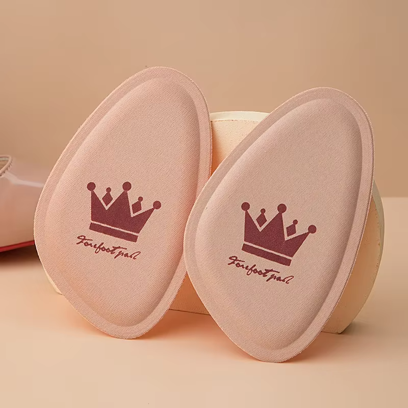 1/2/5 paires femmes antidérapant couronne avant-pied coussinets soulagement de la douleur insérer demi taille semelles coussins Anti-douleur orthopédique demi-rembourages