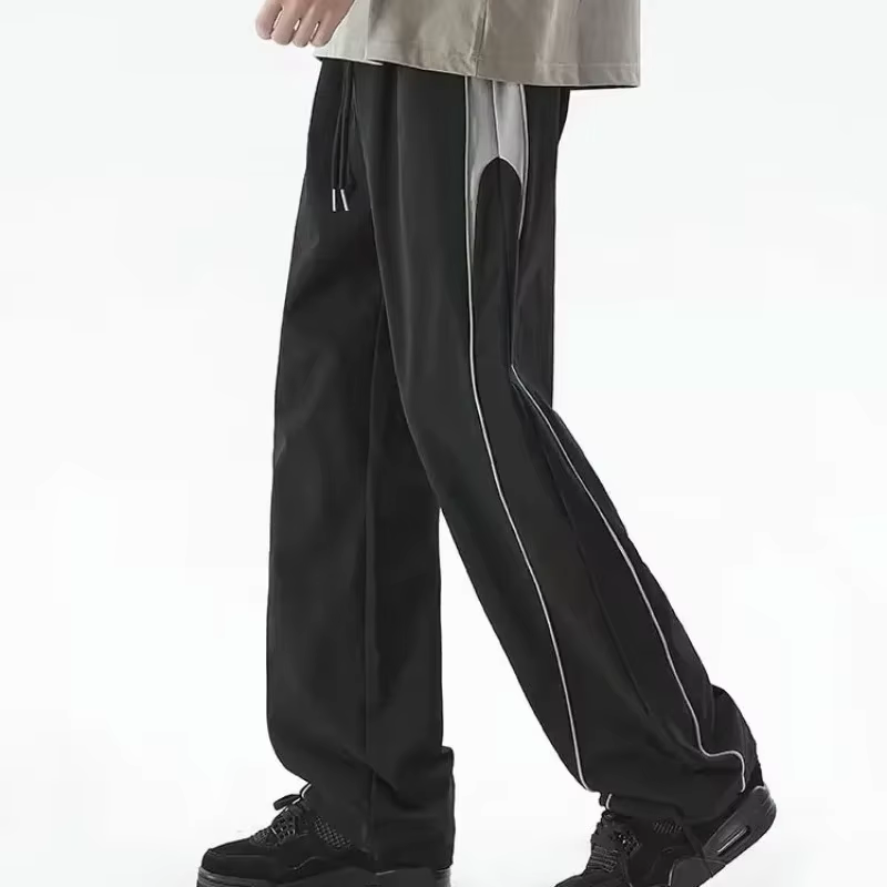 Pantalon pour hommes tendance pantalons décontractés homme Long Polyester vente Xxxl classique haute qualité Vintage mode 2025 grande taille Style coréen