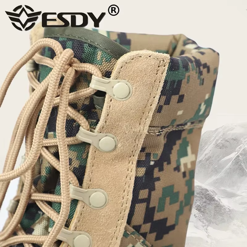 Bottines de Camouflage en cuir véritable pour hommes