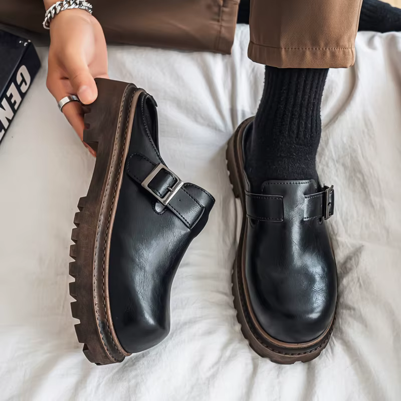 Mules à fond épais pour hommes