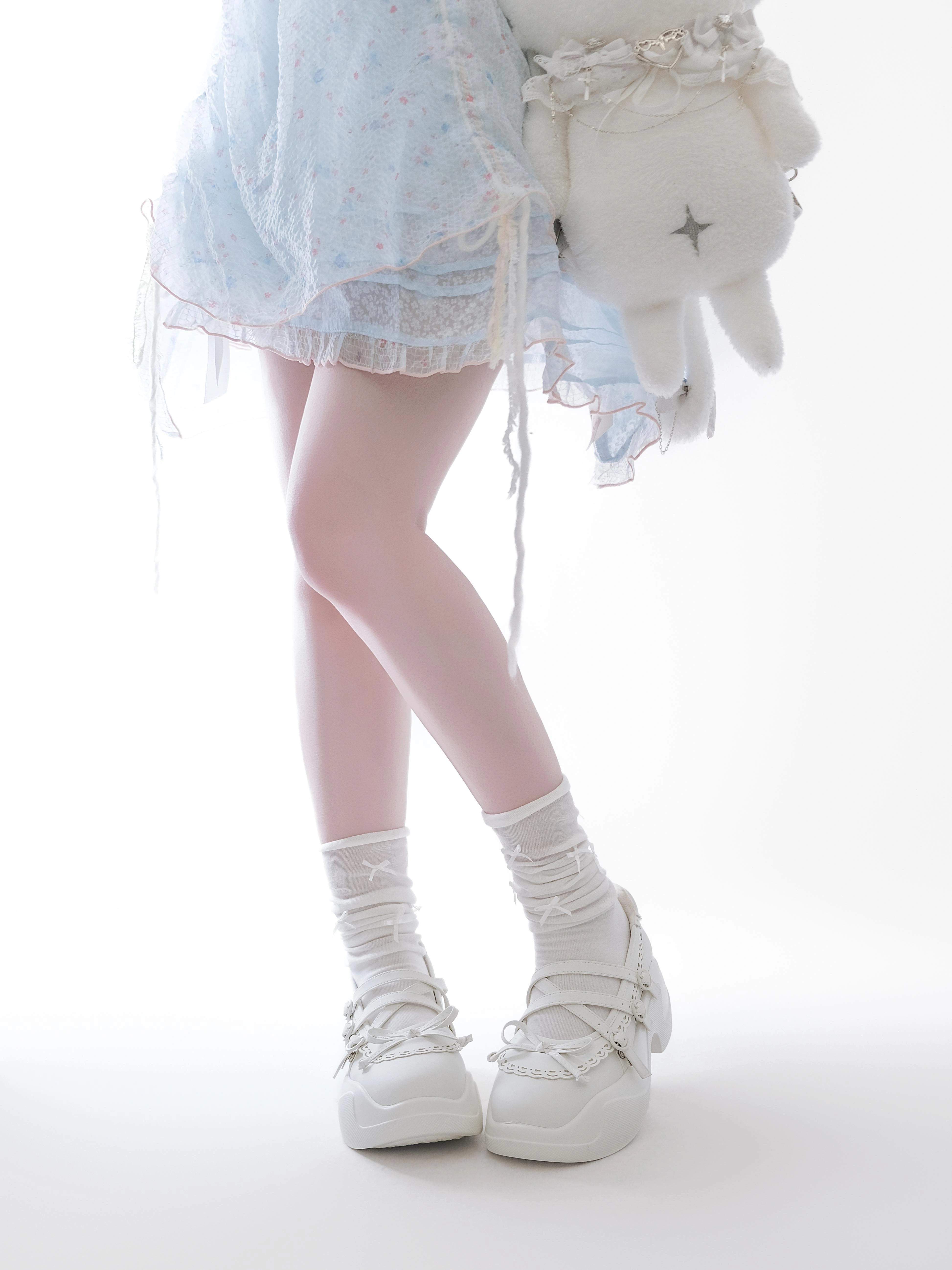 Été Leilei Gururu Original doux fille chaussures à semelles épaisses