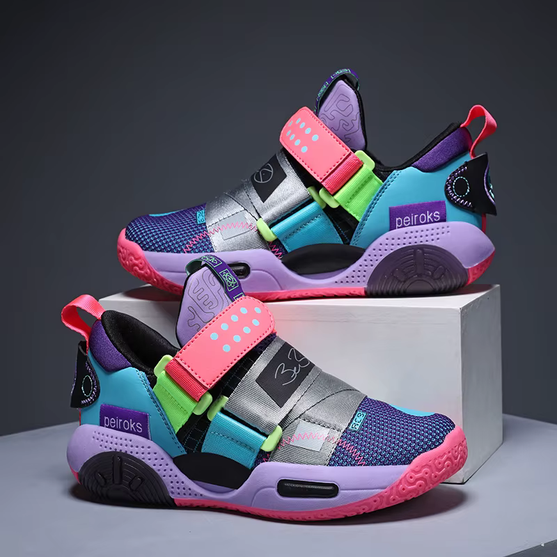 Chaussures de Basket Légères pour Enfant Garçon et Fille, Baskets d'Extérieur, Nouvelle Collection 2024