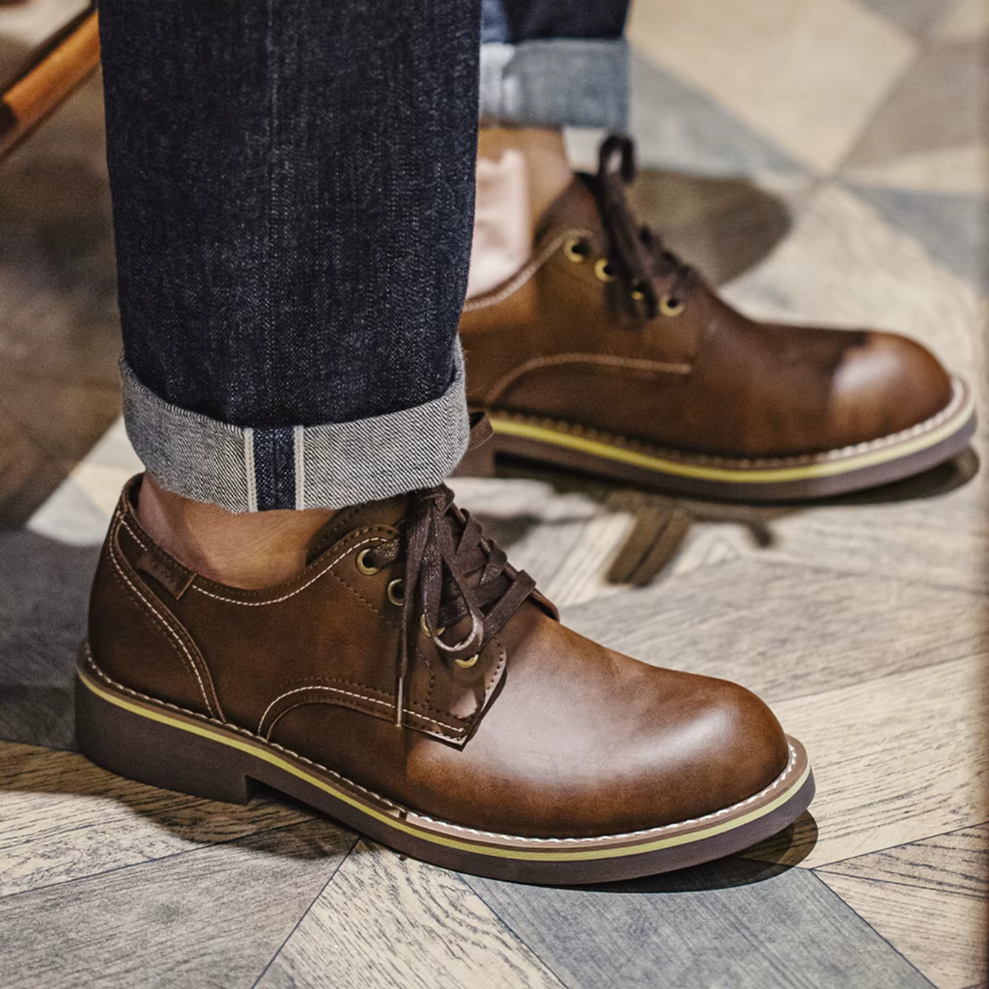 Chaussures vintage pour hommes Maden