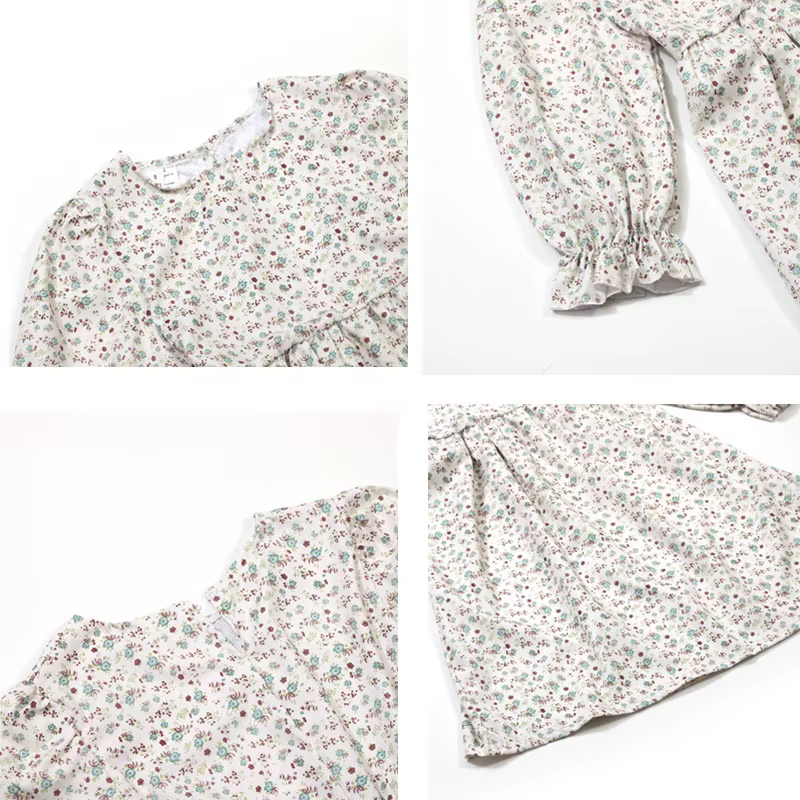 Robe à imprimé Floral mexicain de Style victorien pour filles, Costume de spectacle ethnique, tenue de fête de Festival avec chapeau, Costume de danse scolaire