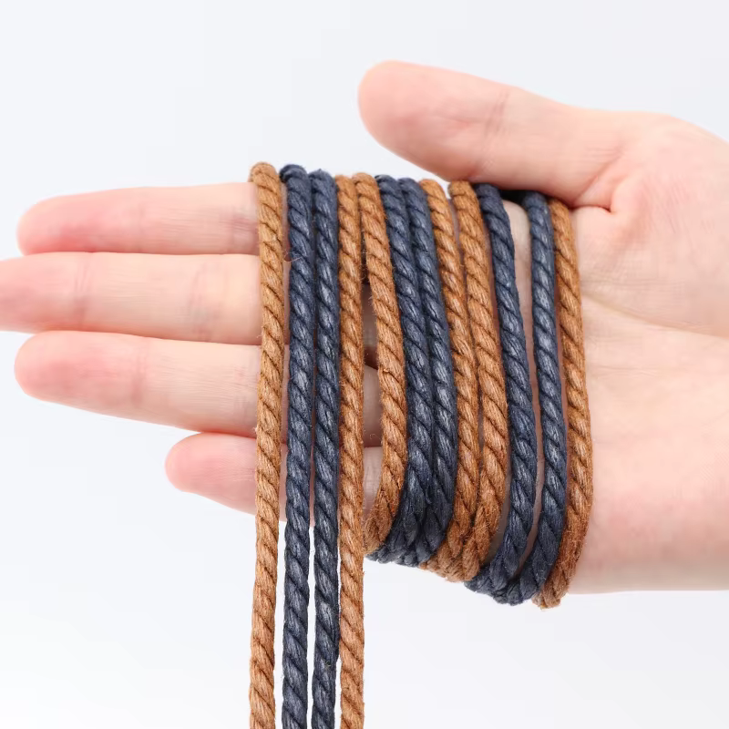 1 paire de lacets ronds en cuir ciré pour chaussures