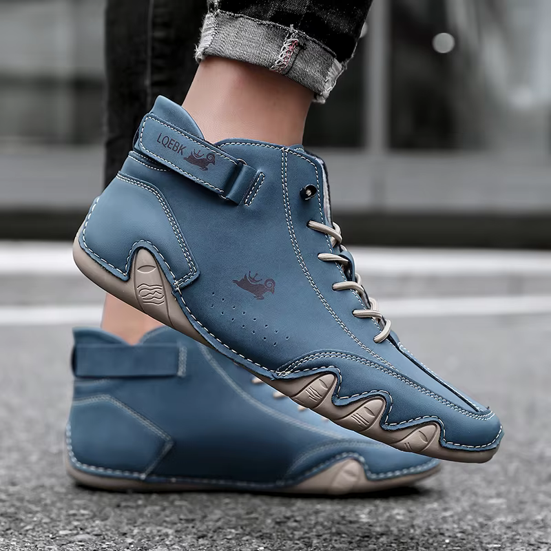Baskets en cuir pour hommes, chaussures décontractées, mocassins de marche en plein air, confortables, bottes de luxe, nouvelle collection 2024