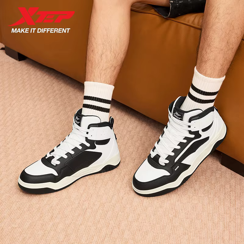 Xtep décontracté chaussures pour hommes Style de rue respirant mode Absorption des chocs durabilité coussin loisirs extérieur Sneaker 875319310001