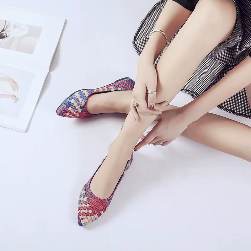 Chaussures pour femme 2025 bleu bout pointu femmes