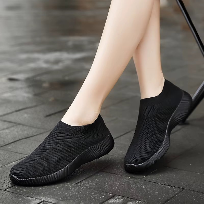 EOFK – mocassins respirants en maille pour femmes