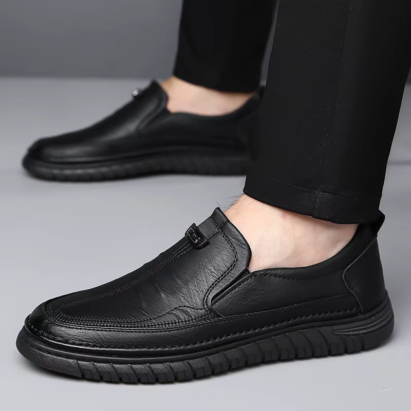 Mocassins en cuir confortables pour hommes