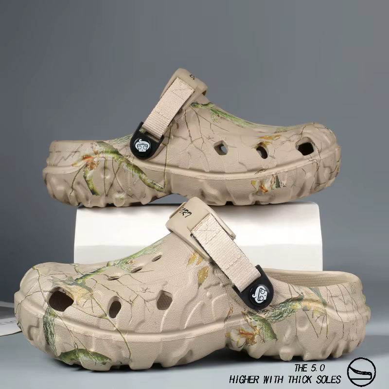 Chaussures Croc pour hommes, nouveau style d'été, antidérapantes, résistantes à l'usure, chaussures de plage, sandales, pantoufles pour hommes