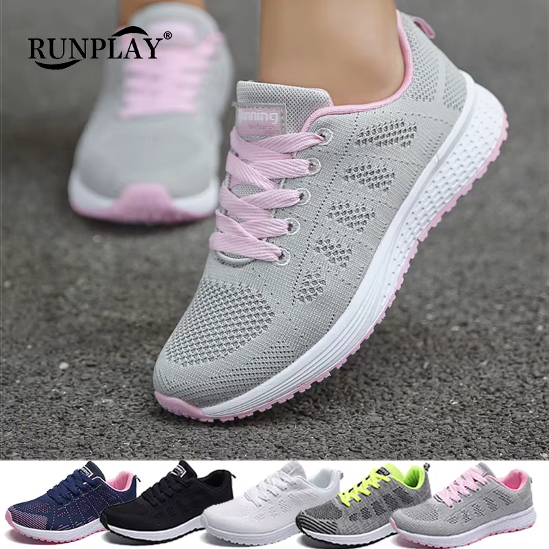 Femme chaussures de Tennis mode Tenis Feminino à lacets blanc