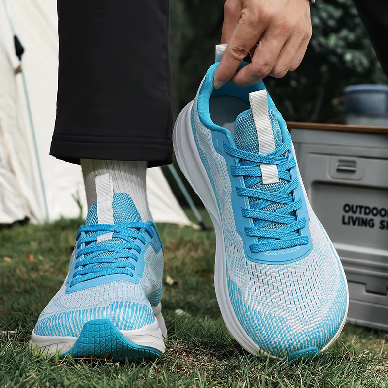 ELUVA chaussures larges anti-dérapant respirant chaussure de course confortable minimaliste pieds nus