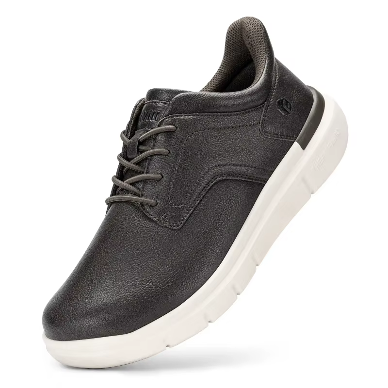 Mocassins larges en cuir pour hommes