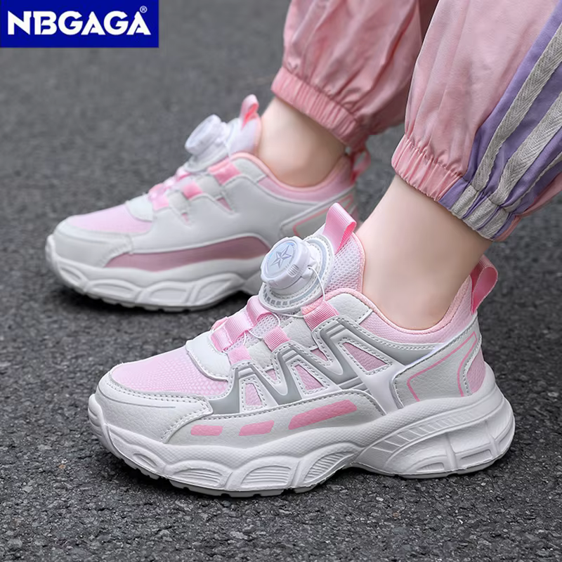Chaussures de sport légères en cuir pour filles