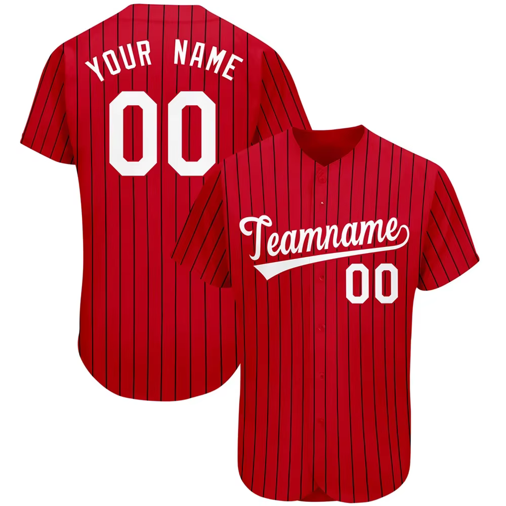 Maillot de Baseball personnalisé personnalisé personnalisé votre nom numéro 3D imprimé rayure Hip Hop Streetwear hommes femmes chemise de Baseball KS-14