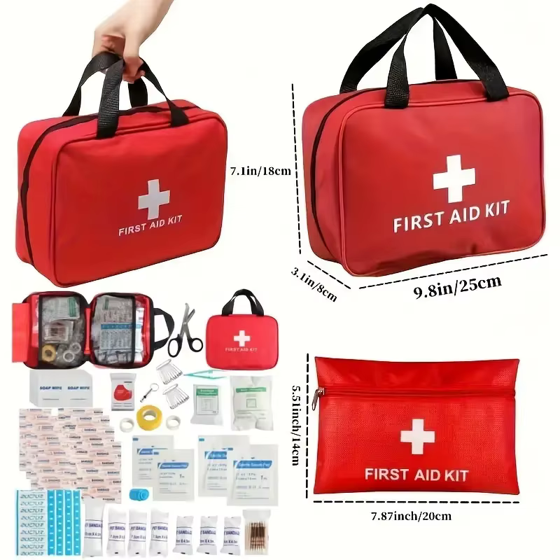 Trousse de premiers secours portable pour voiture, trousse de premiers soins portable, trousse de santé