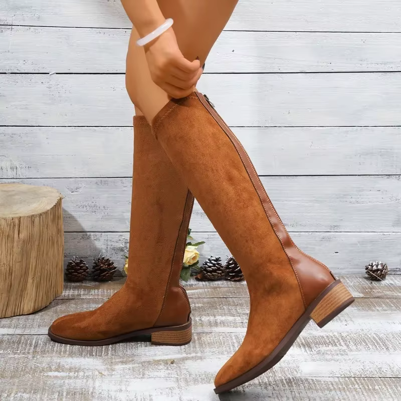 Bottes longues au genou pour femmes