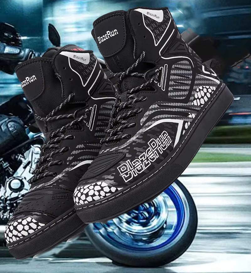 Chaussures de moto imperméables pour hommes