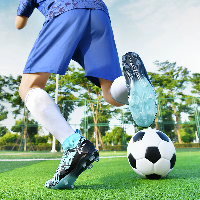 Chaussures de football à crampons longs AG pour hommes Genuine Double Star