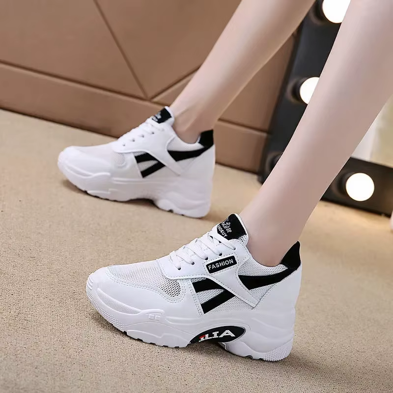 Baskets femmes plate-forme augmentation intérieure chaussures femme