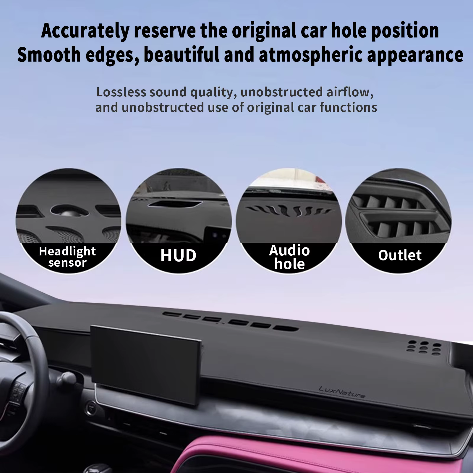Pour Renault Dacia Duster 2023 2022 2021-2018 ​ ​ Tapis de tableau de bord pour voiture, protection solaire, accessoires