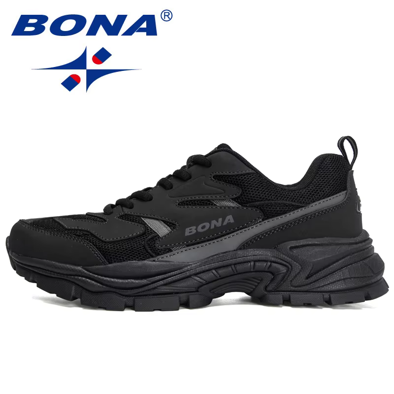 BONA nouveau concepteur Top qualité Original Trial chaussures de course pour hommes sport