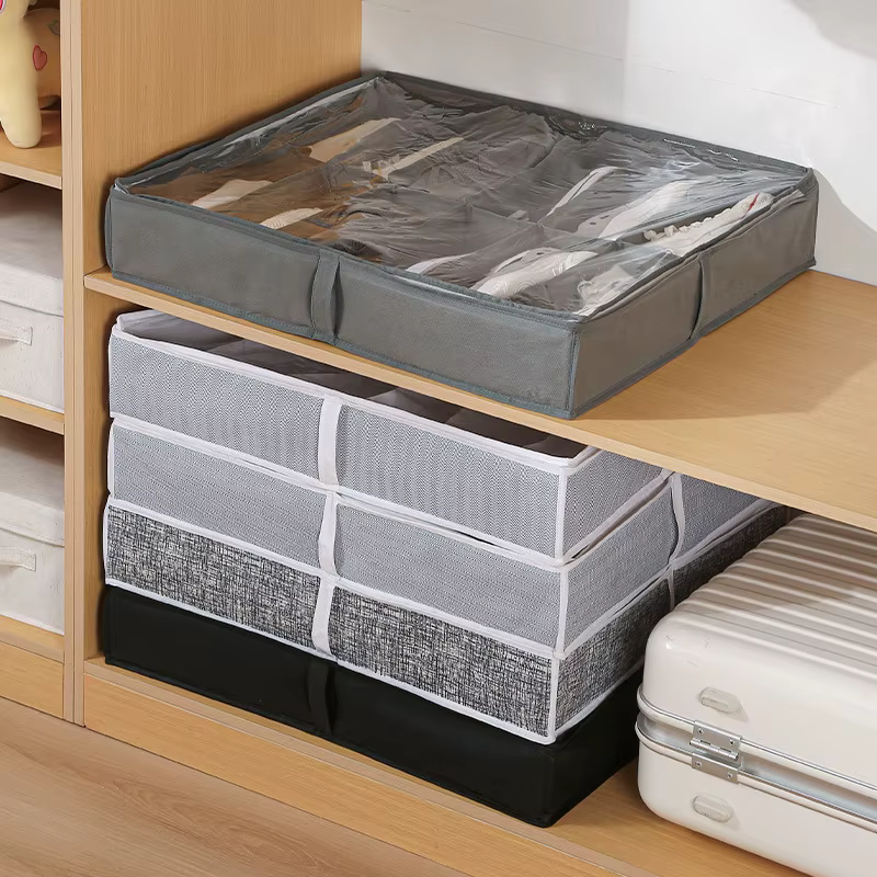 Boîte de rangement pour chaussures à 12 compartiments