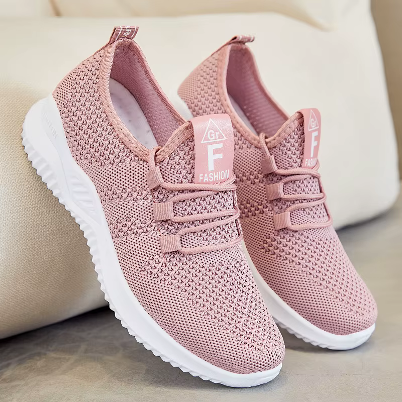 Baskets compensées épaisses pour femmes 2026 - Chaussures décontractées respirantes à coussin d'air pour l'été