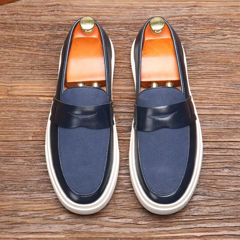 ChimKorean-Chaussures décontractées pour hommes avec semelle optique