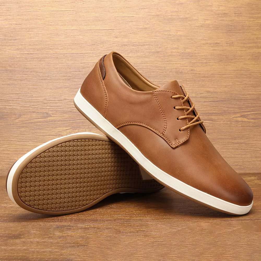 Baskets en cuir confortables et à la mode pour hommes