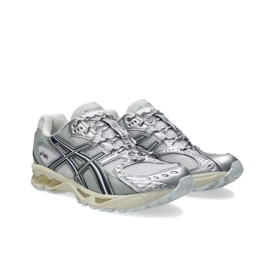 ASICS GEL Nimbus 10.1 Chaussures de course décontractées basses unisexes Blanc Argent 1203A820-100