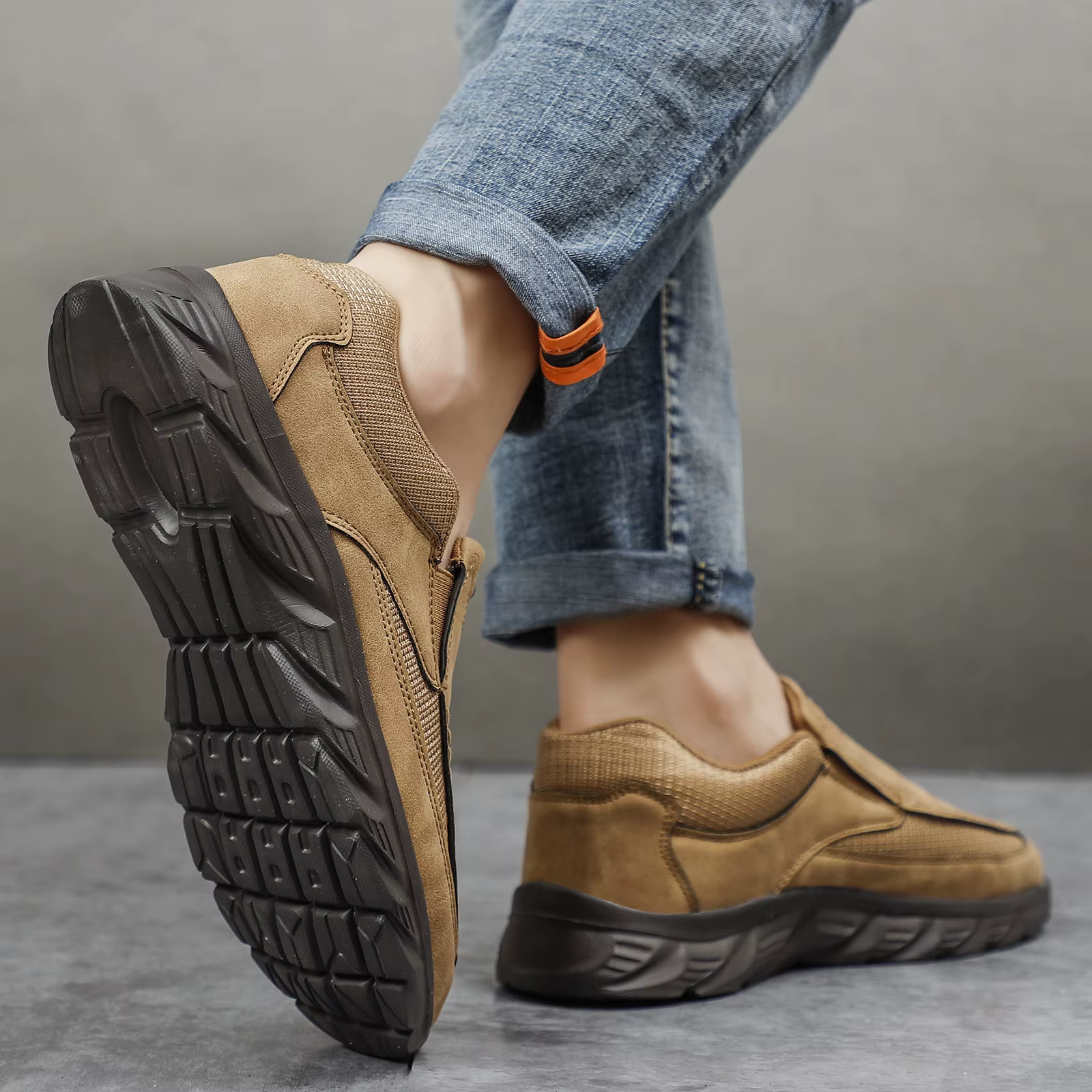 Hommes baskets mocassins légers sans lacet chaussures décontractées
